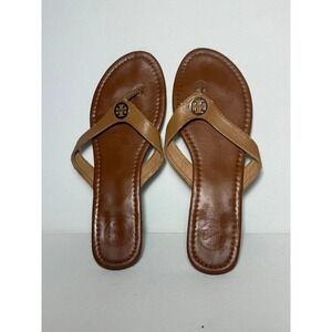 Tory Burch Brown Flip Flop Sandals Womens Sz 10 - FAIR